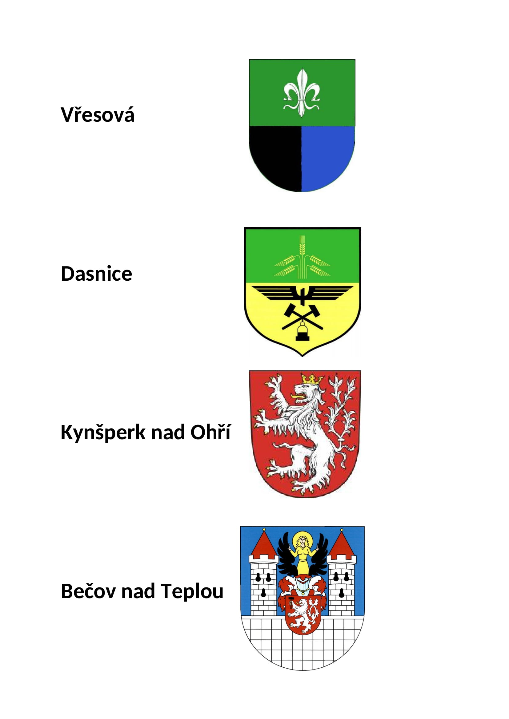 Vřesová, Dasnice, Kynšperk nad Ohří, Bečov nad Teplou